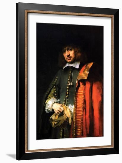 Portrait of Jan Six-Rembrandt van Rijn-Framed Art Print