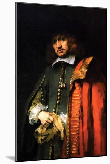 Portrait of Jan Six-Rembrandt van Rijn-Mounted Art Print