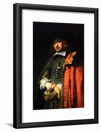 Portrait of Jan Six-Rembrandt van Rijn-Framed Art Print