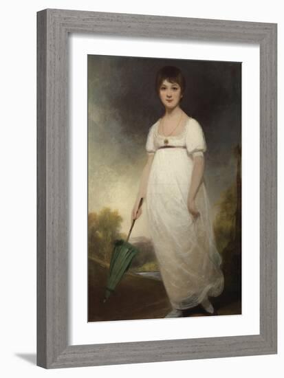 Portrait of Jane Austen (1775-1817) the 'Rice Portrait', C.1792-93-Ozias Humphry-Framed Giclee Print