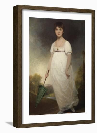 Portrait of Jane Austen (1775-1817) the 'Rice Portrait', C.1792-93-Ozias Humphry-Framed Giclee Print