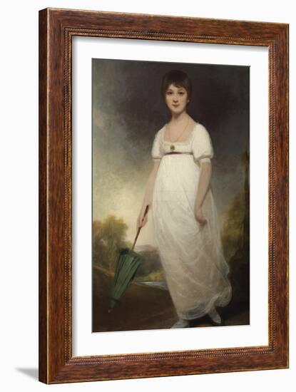 Portrait of Jane Austen (1775-1817) the 'Rice Portrait', C.1792-93-Ozias Humphry-Framed Giclee Print