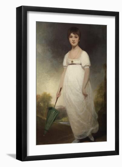 Portrait of Jane Austen (1775-1817) the 'Rice Portrait', C.1792-93-Ozias Humphry-Framed Giclee Print