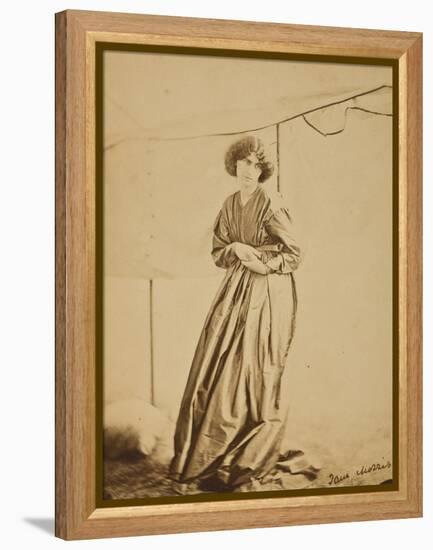 Portrait of Jane Morris, 1865-John R. Parsons and D. G. Rossetti-Framed Premier Image Canvas