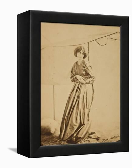 Portrait of Jane Morris, 1865-John R. Parsons and D. G. Rossetti-Framed Premier Image Canvas