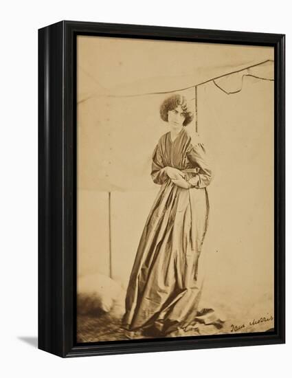 Portrait of Jane Morris, 1865-John R. Parsons and D. G. Rossetti-Framed Premier Image Canvas