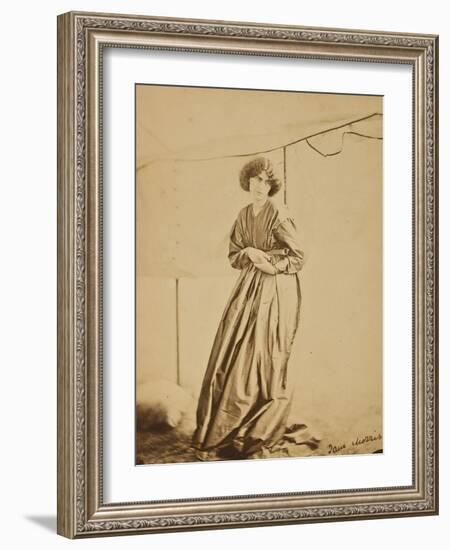 Portrait of Jane Morris, 1865-John R. Parsons and D. G. Rossetti-Framed Giclee Print