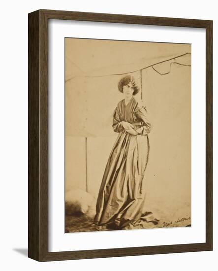 Portrait of Jane Morris, 1865-John R. Parsons and D. G. Rossetti-Framed Giclee Print