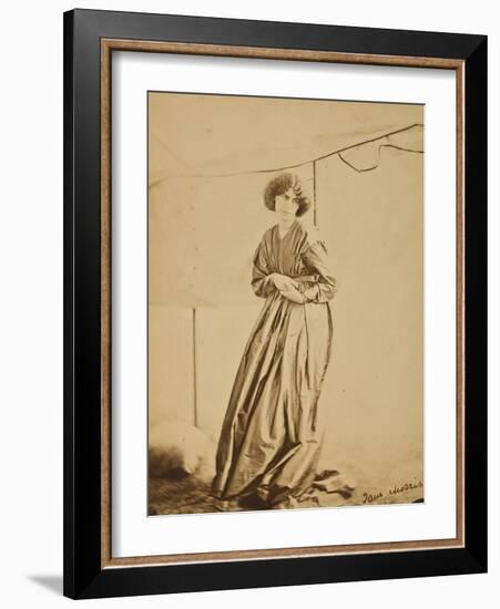 Portrait of Jane Morris, 1865-John R. Parsons and D. G. Rossetti-Framed Giclee Print