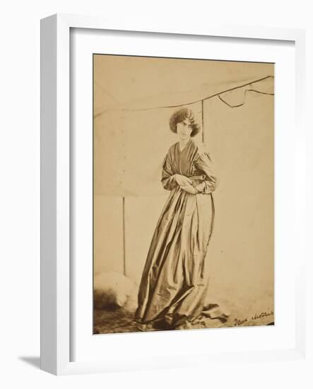 Portrait of Jane Morris, 1865-John R. Parsons and D. G. Rossetti-Framed Giclee Print