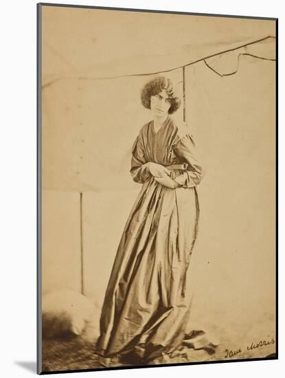 Portrait of Jane Morris, 1865-John R. Parsons and D. G. Rossetti-Mounted Giclee Print