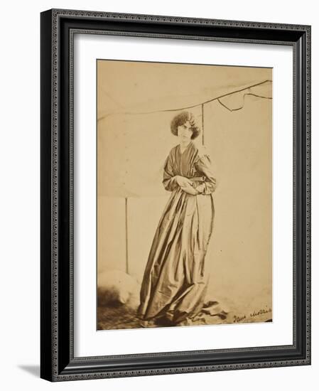 Portrait of Jane Morris, 1865-John R. Parsons and D. G. Rossetti-Framed Giclee Print