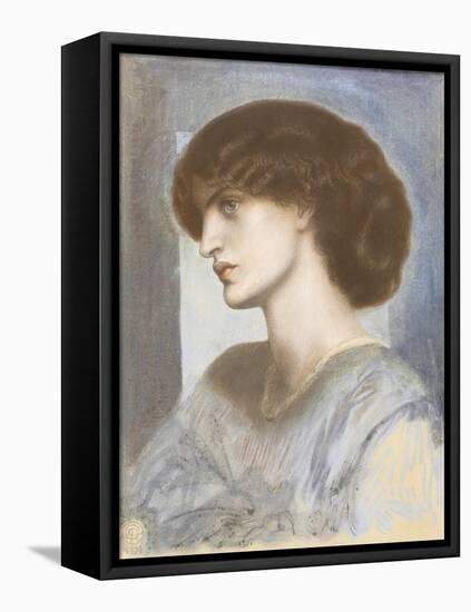 Portrait of Jane Morris, 1868-74-Dante Gabriel Rossetti-Framed Premier Image Canvas