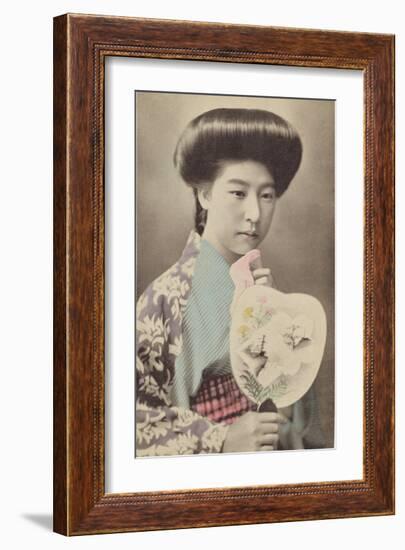 Portrait of Japanese Woman-The Kyoto Collection-Framed Premium Giclee Print