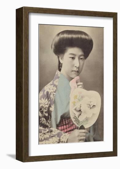 Portrait of Japanese Woman-The Kyoto Collection-Framed Premium Giclee Print