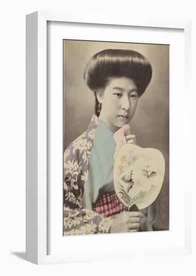 Portrait of Japanese Woman-The Kyoto Collection-Framed Premium Giclee Print