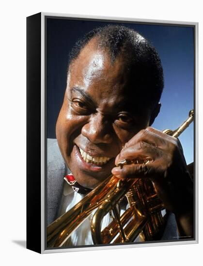 Portrait of Jazz Musician Louis Armstrong-John Loengard-Framed Premier Image Canvas