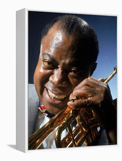 Portrait of Jazz Musician Louis Armstrong-John Loengard-Framed Premier Image Canvas