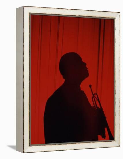 Portrait of Jazz Musician Louis Armstrong-John Loengard-Framed Premier Image Canvas