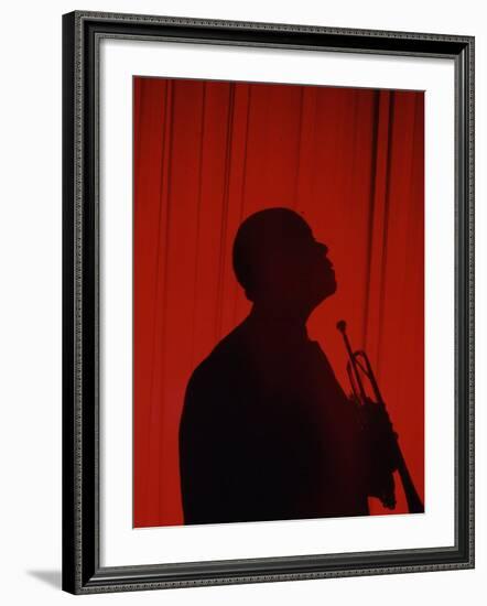 Portrait of Jazz Musician Louis Armstrong-John Loengard-Framed Premium Photographic Print