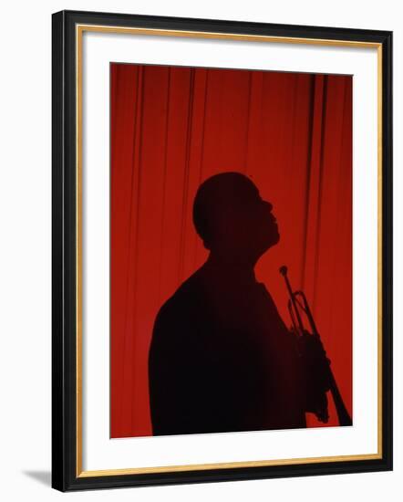 Portrait of Jazz Musician Louis Armstrong-John Loengard-Framed Premium Photographic Print