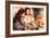 Portrait of Jean and Genevieve Caillebotte-Pierre-Auguste Renoir-Framed Art Print