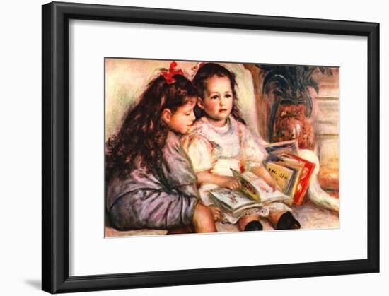 Portrait of Jean and Genevieve Caillebotte-Pierre-Auguste Renoir-Framed Art Print