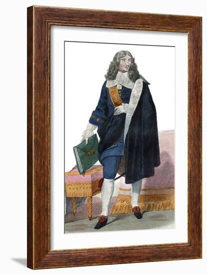 Portrait of Jean Baptiste Colbert (1619-1683), French politician-French School-Framed Giclee Print