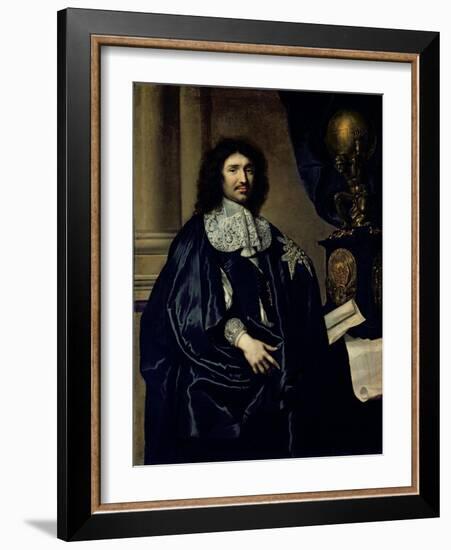 Portrait of Jean-Baptiste Colbert de Torcy 1666-Claude Lefebvre-Framed Giclee Print