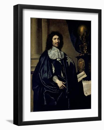 Portrait of Jean-Baptiste Colbert de Torcy 1666-Claude Lefebvre-Framed Giclee Print