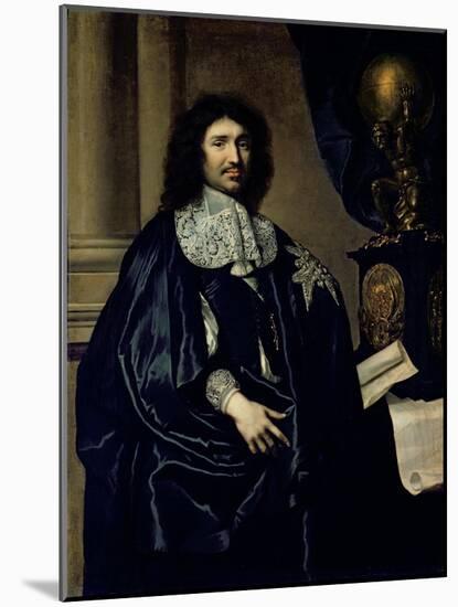 Portrait of Jean-Baptiste Colbert de Torcy 1666-Claude Lefebvre-Mounted Giclee Print