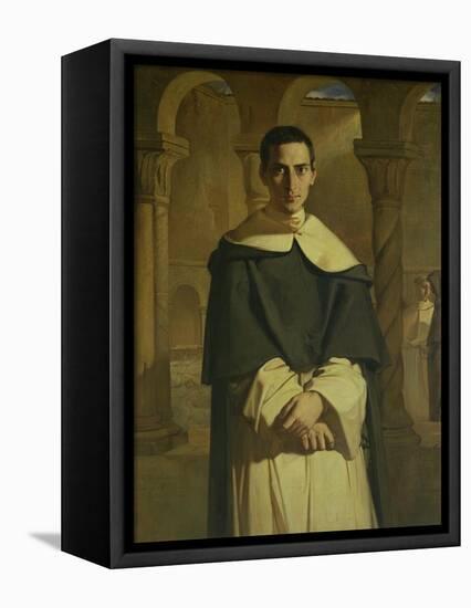 Portrait of Jean Baptiste Henri Lacordaire (1802-61), French Prelate and Theologian, 1841-Theodore Chasseriau-Framed Premier Image Canvas