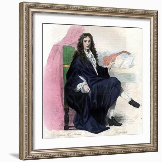 Portrait of Jean Baptiste Lully (1632-1687), French composer-French School-Framed Giclee Print