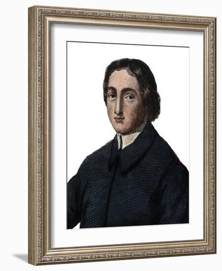 Portrait of Jean Baptiste Massillon, French Catholic bishop and preacher, Bishop of Clermont-French School-Framed Giclee Print