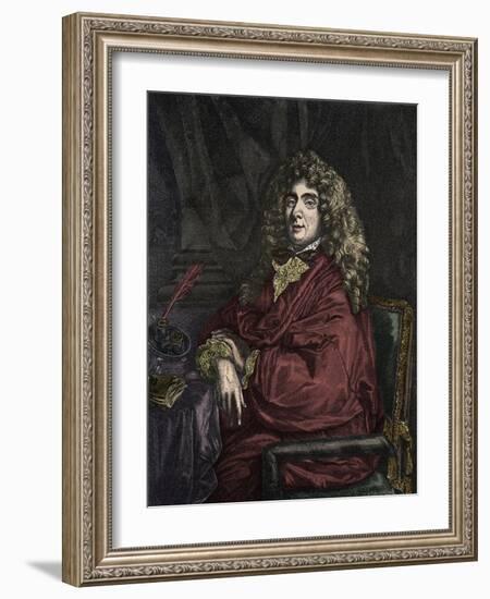 Portrait of Jean Baptiste Poquelin Moliere-Stefano Bianchetti-Framed Giclee Print