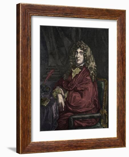 Portrait of Jean Baptiste Poquelin Moliere-Stefano Bianchetti-Framed Giclee Print