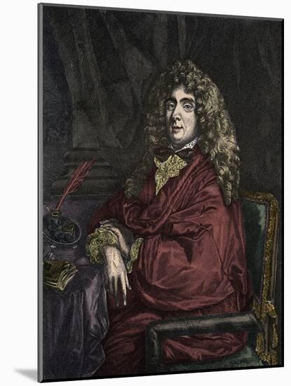 Portrait of Jean Baptiste Poquelin Moliere-Stefano Bianchetti-Mounted Giclee Print