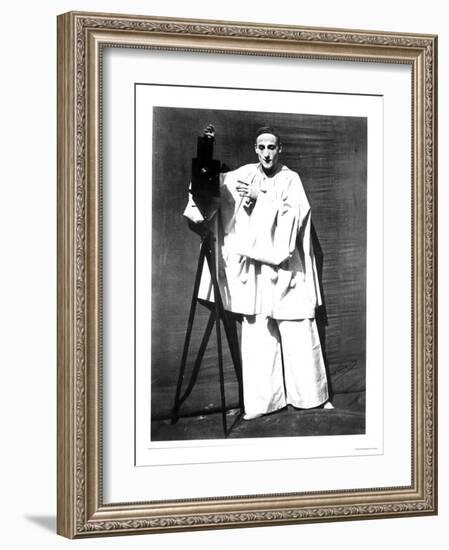 Portrait of Jean Charles Deburau as Pierrot, circa 1850-60-Nadar-Framed Giclee Print