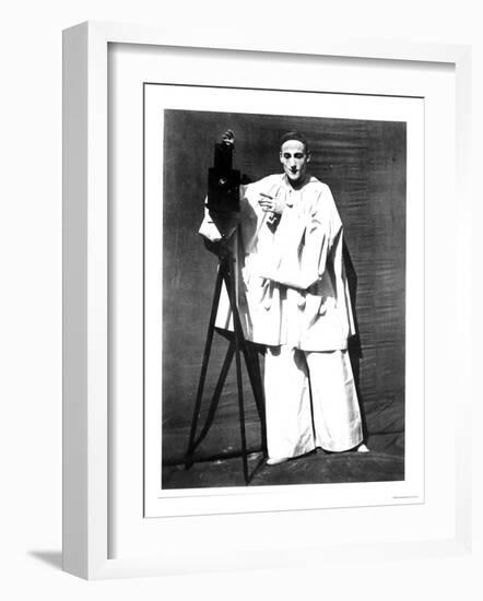 Portrait of Jean Charles Deburau as Pierrot, circa 1850-60-Nadar-Framed Giclee Print