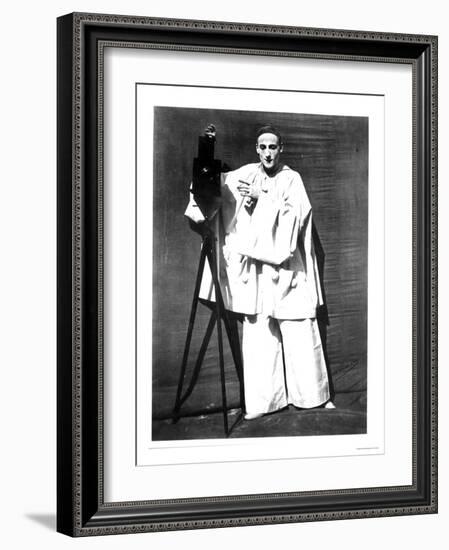 Portrait of Jean Charles Deburau as Pierrot, circa 1850-60-Nadar-Framed Giclee Print