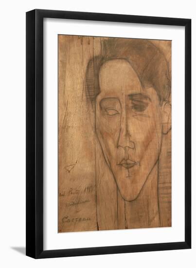 Portrait of Jean Cocteau-Amedeo Modigliani-Framed Giclee Print