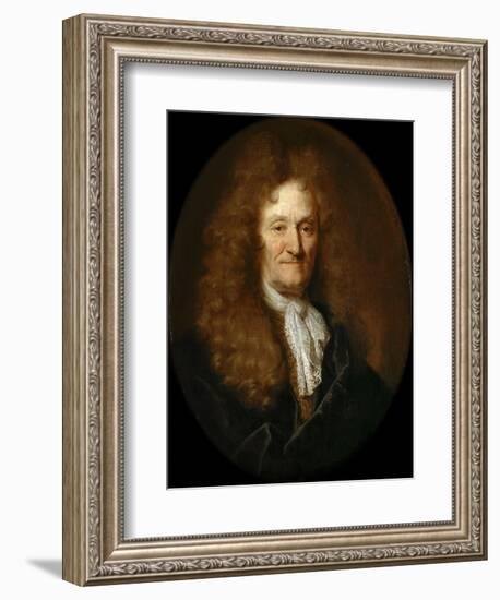 Portrait of Jean De La Fontaine (1621-169)-Nicolas de Largillière-Framed Giclee Print