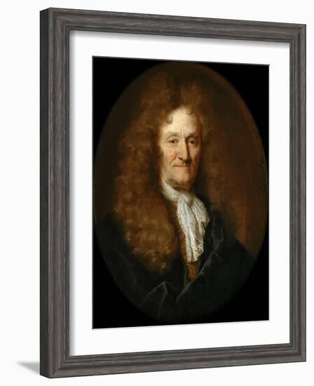 Portrait of Jean De La Fontaine (1621-169)-Nicolas de Largillière-Framed Giclee Print