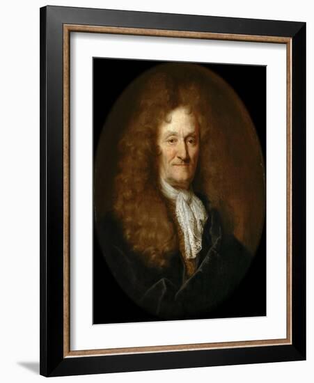 Portrait of Jean De La Fontaine (1621-169)-Nicolas de Largillière-Framed Giclee Print