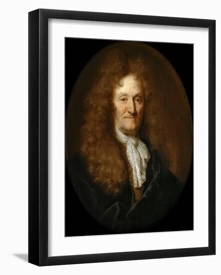 Portrait of Jean De La Fontaine (1621-169)-Nicolas de Largillière-Framed Giclee Print