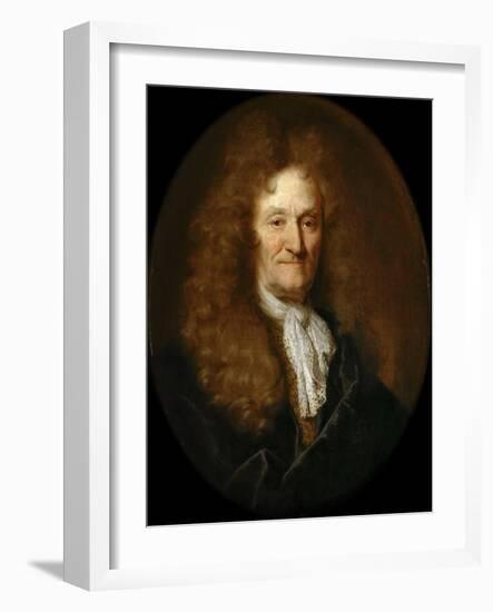 Portrait of Jean De La Fontaine (1621-169)-Nicolas de Largillière-Framed Giclee Print