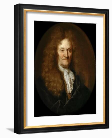 Portrait of Jean De La Fontaine (1621-169)-Nicolas de Largillière-Framed Giclee Print