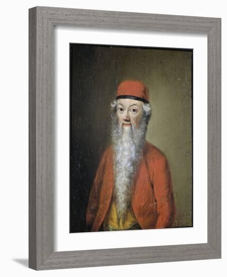 Portrait of Jean Etienne Liotard at Approximately 54 Years of Age-Jean-Etienne Liotard-Framed Art Print