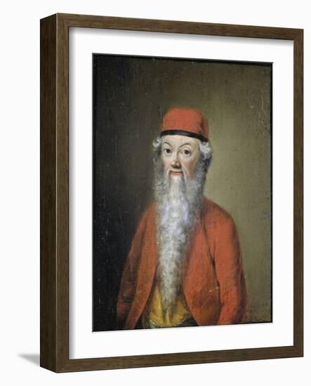 Portrait of Jean Etienne Liotard at Approximately 54 Years of Age-Jean-Etienne Liotard-Framed Art Print