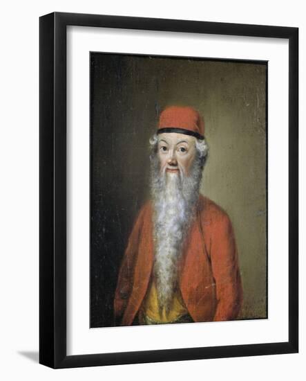 Portrait of Jean Etienne Liotard at Approximately 54 Years of Age-Jean-Etienne Liotard-Framed Art Print